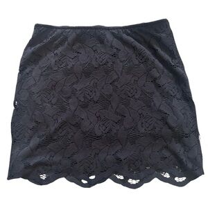 Zara Black Lace Mini Skirt